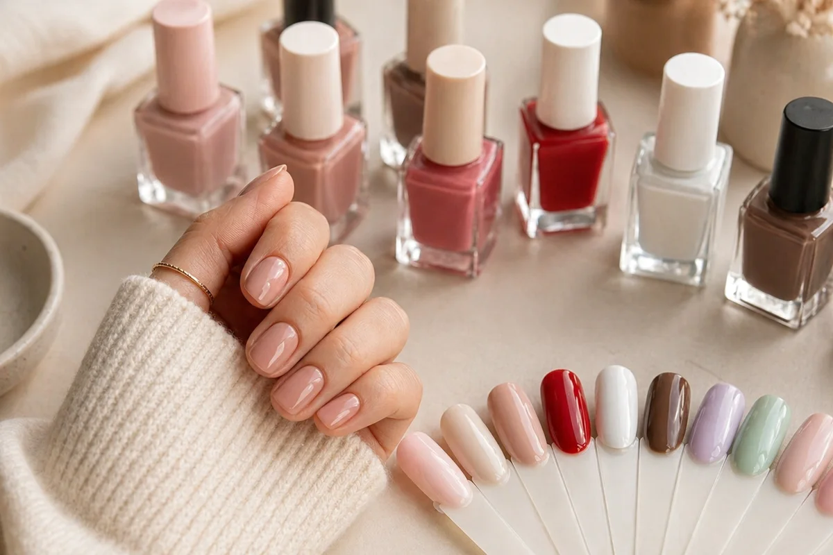 detalle de uñas francesas modernas en uñas cuidadas