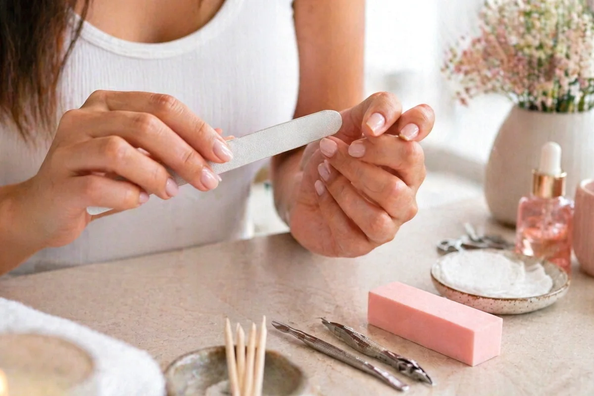 inspiración Pinterest de uñas francesas modernas sin texto ni marcas