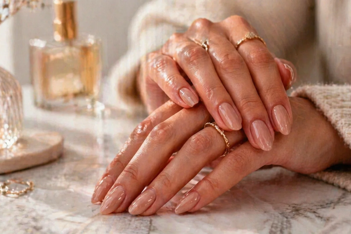 manicura en casa con tonos tendencia y acabado brillante