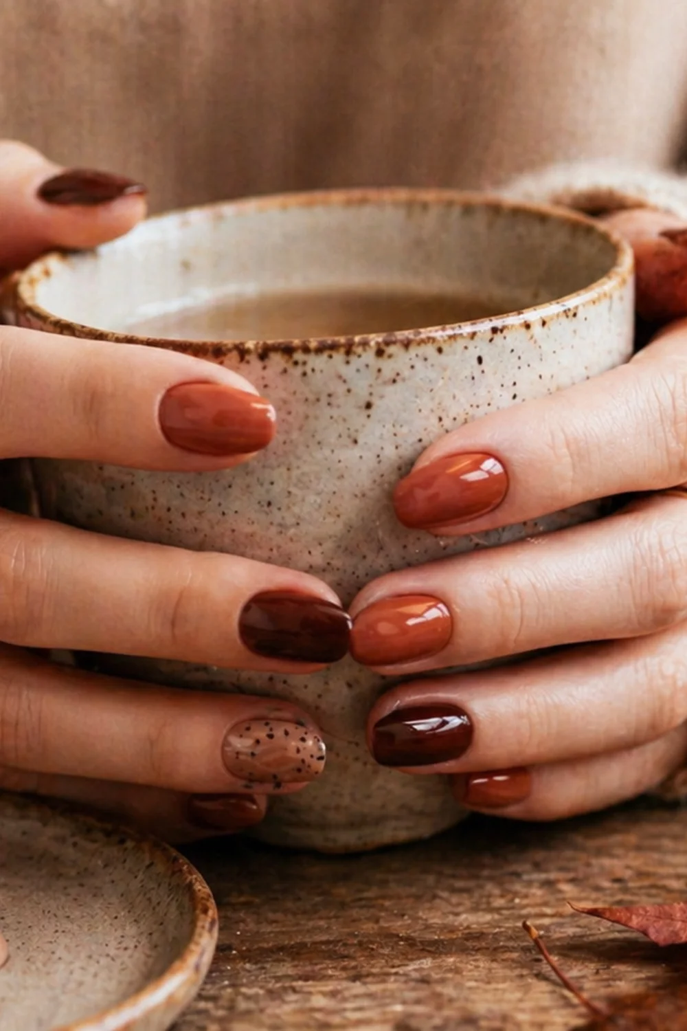 pin vertical de manicura en casa con manicura elegante