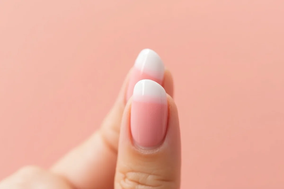 detalle de uñas baby boomer en uñas cuidadas