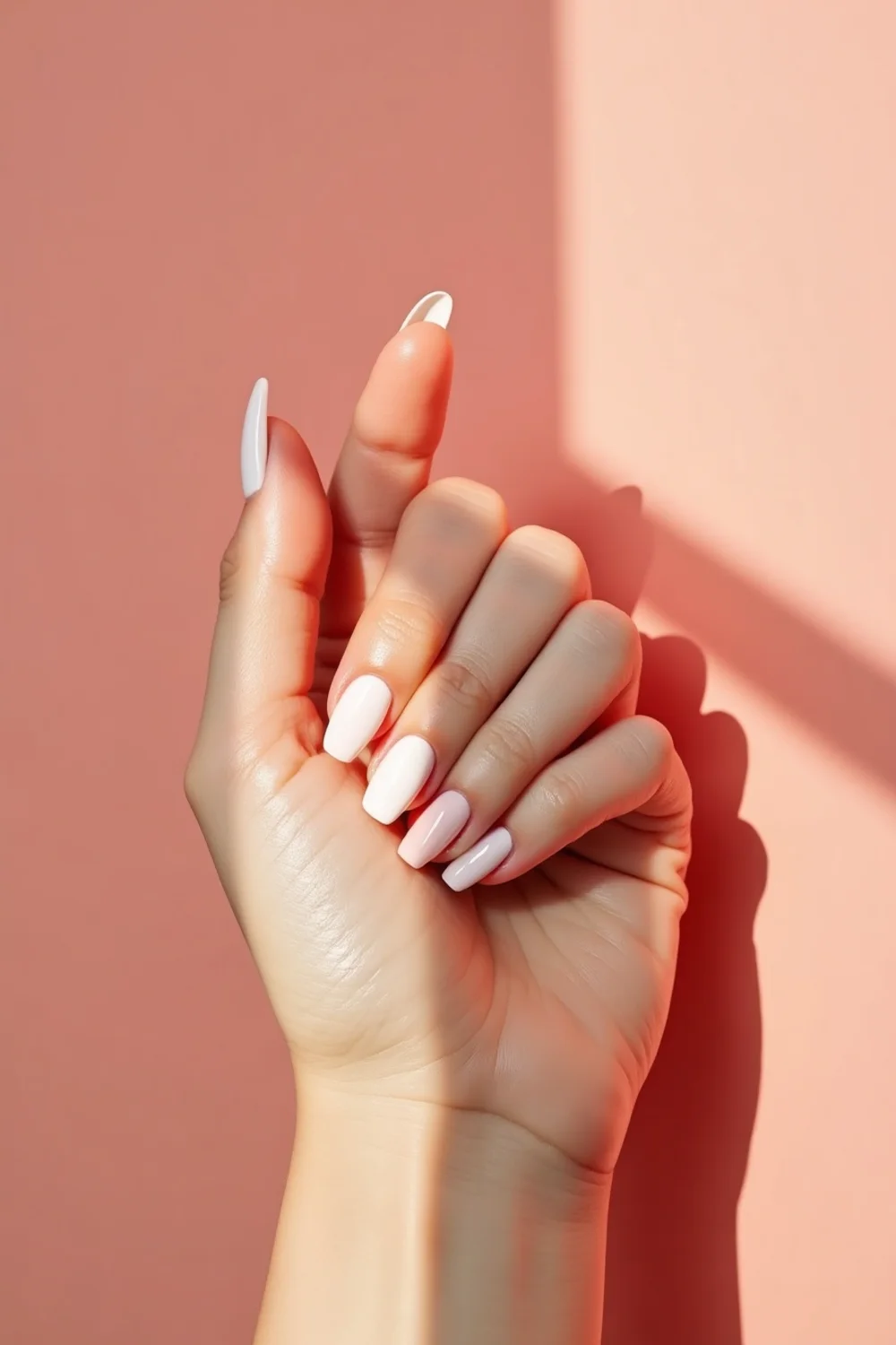 pin vertical de uñas cortas de verano con manicura elegante