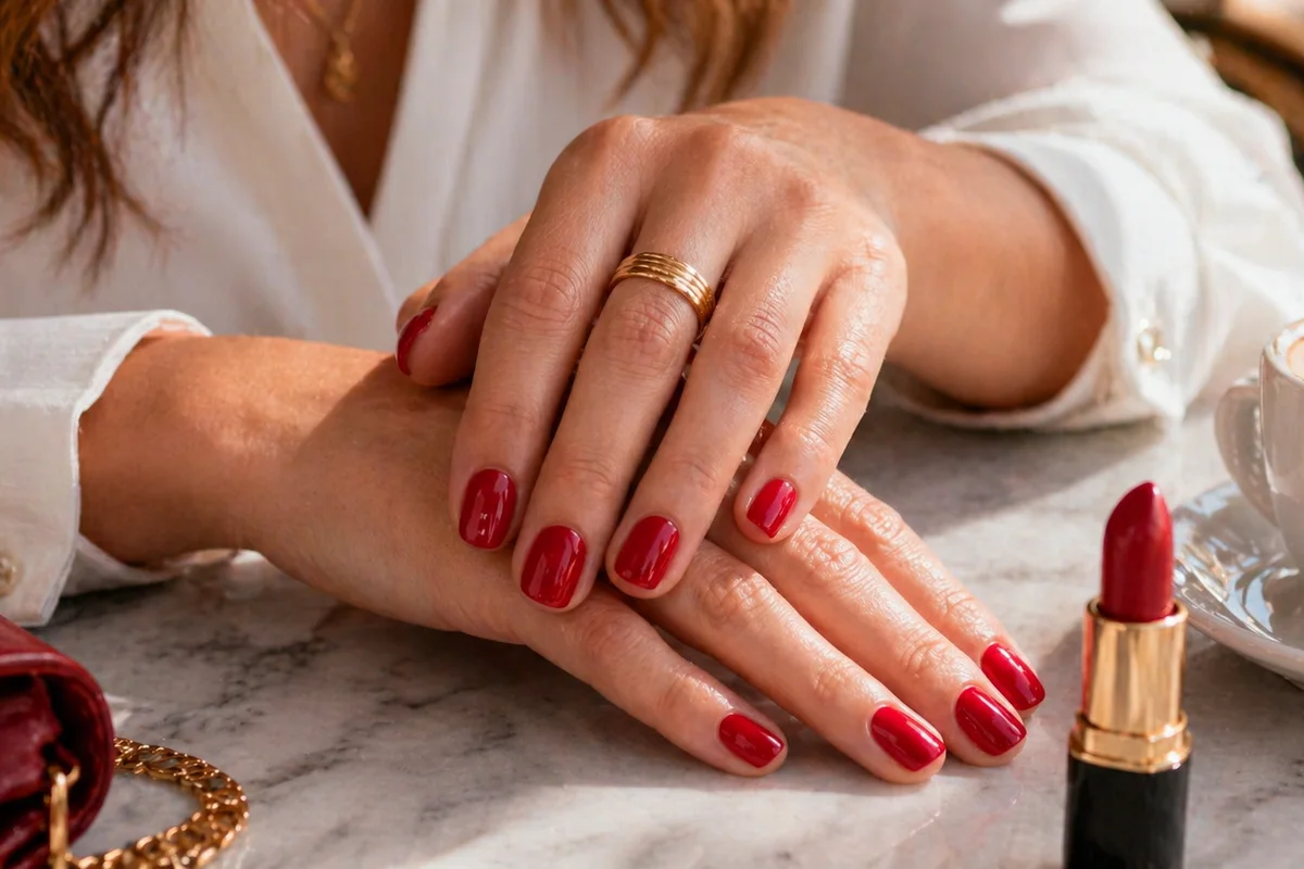 uñas invierno con tonos tendencia y acabado brillante