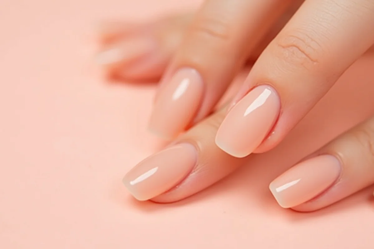 detalle de uñas press on en uñas cuidadas
