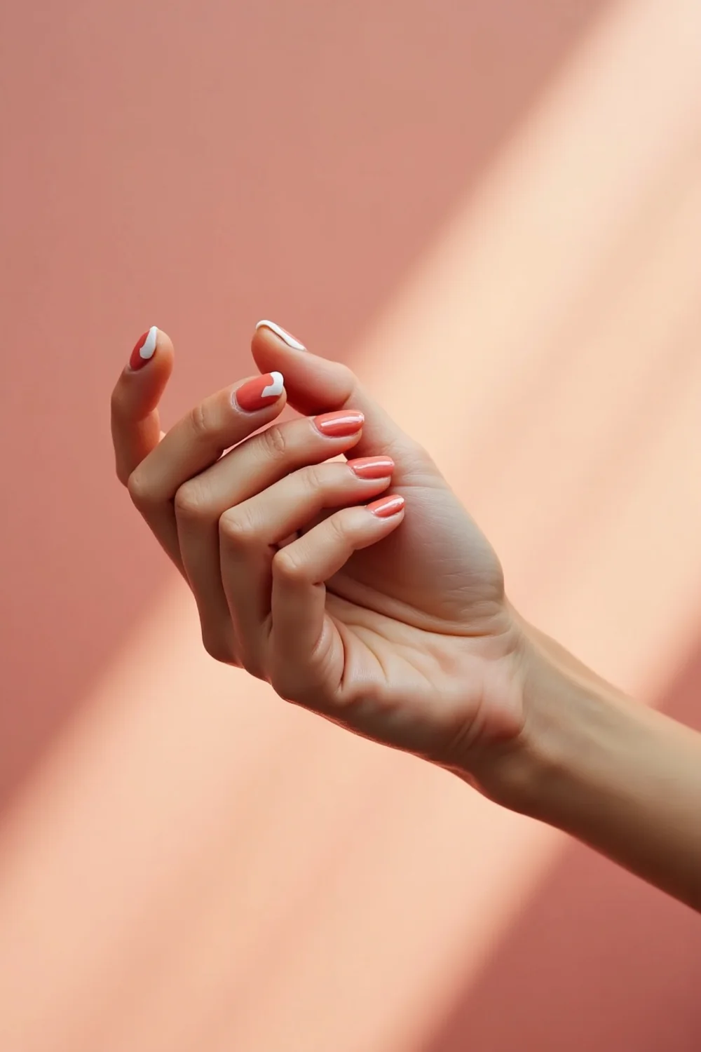 pin vertical de uñas sencillas de verano con manicura elegante
